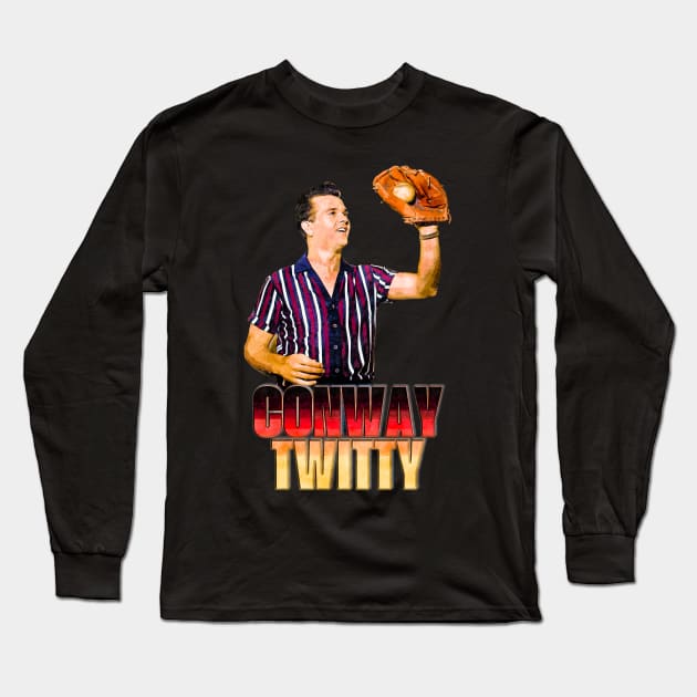 Bootleg Conway Twitty Long Sleeve T-Shirt by JAGOSTU